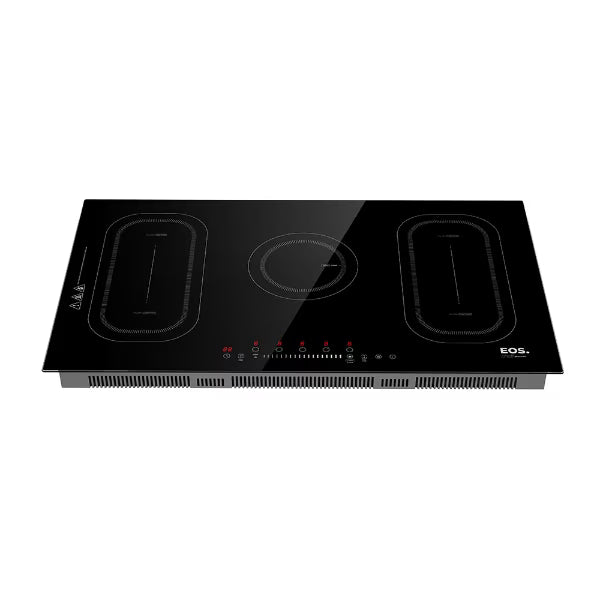 Cooktop de Indução Cinco Bocas EOS 90cm Freezone Due Preto 9500W ECI05EPF 220V