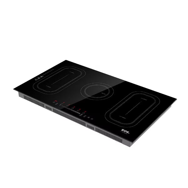 Cooktop de Indução Cinco Bocas EOS 90cm Freezone Due Preto 9500W ECI05EPF 220V